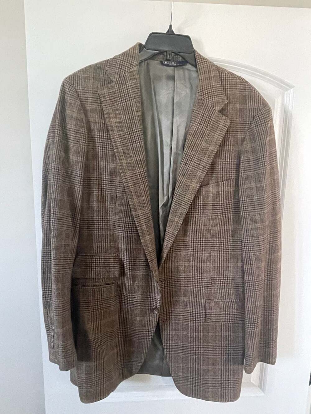 Polo by Ralph Lauren Brown Plaid Wool Sport Coat Blazer